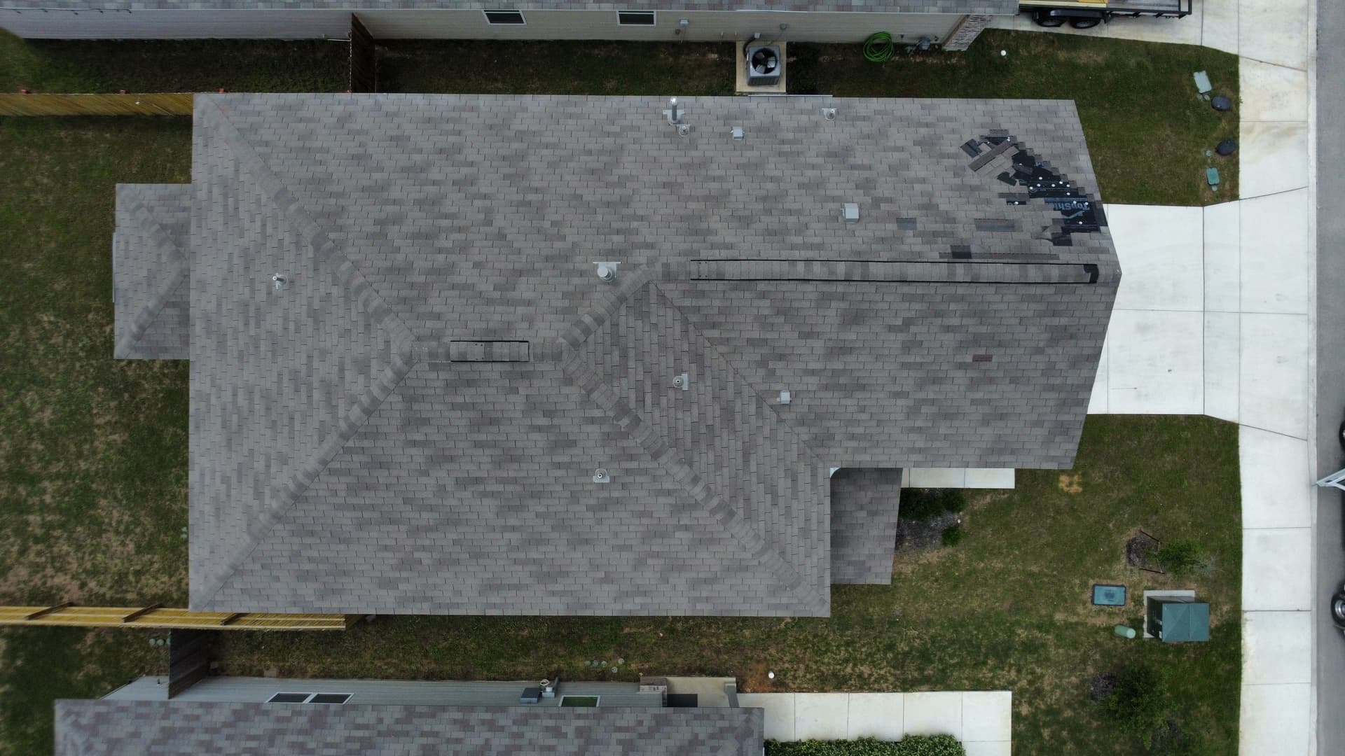 Cedar clearing with brush pile